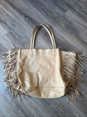 Sam Edelman Large Leather frindge tote